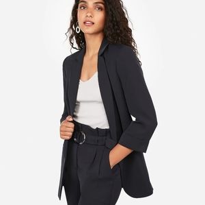 Express Rolled Sleeve Boyfriend Blazer